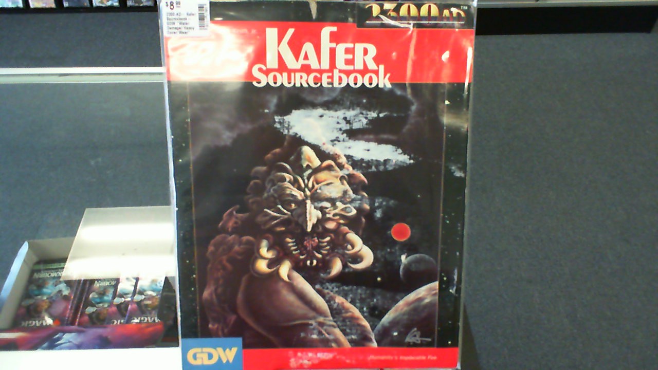2300 AD- Kafer Sourcebook- GDW *Water Damage/ Heavy Cover Wear*