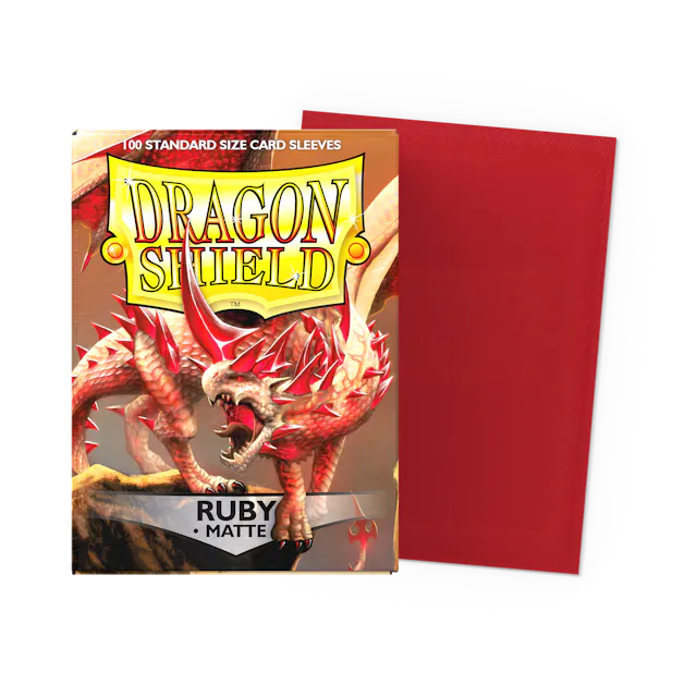 Dragon Shield 100 Count Sleeves * Matte Ruby *