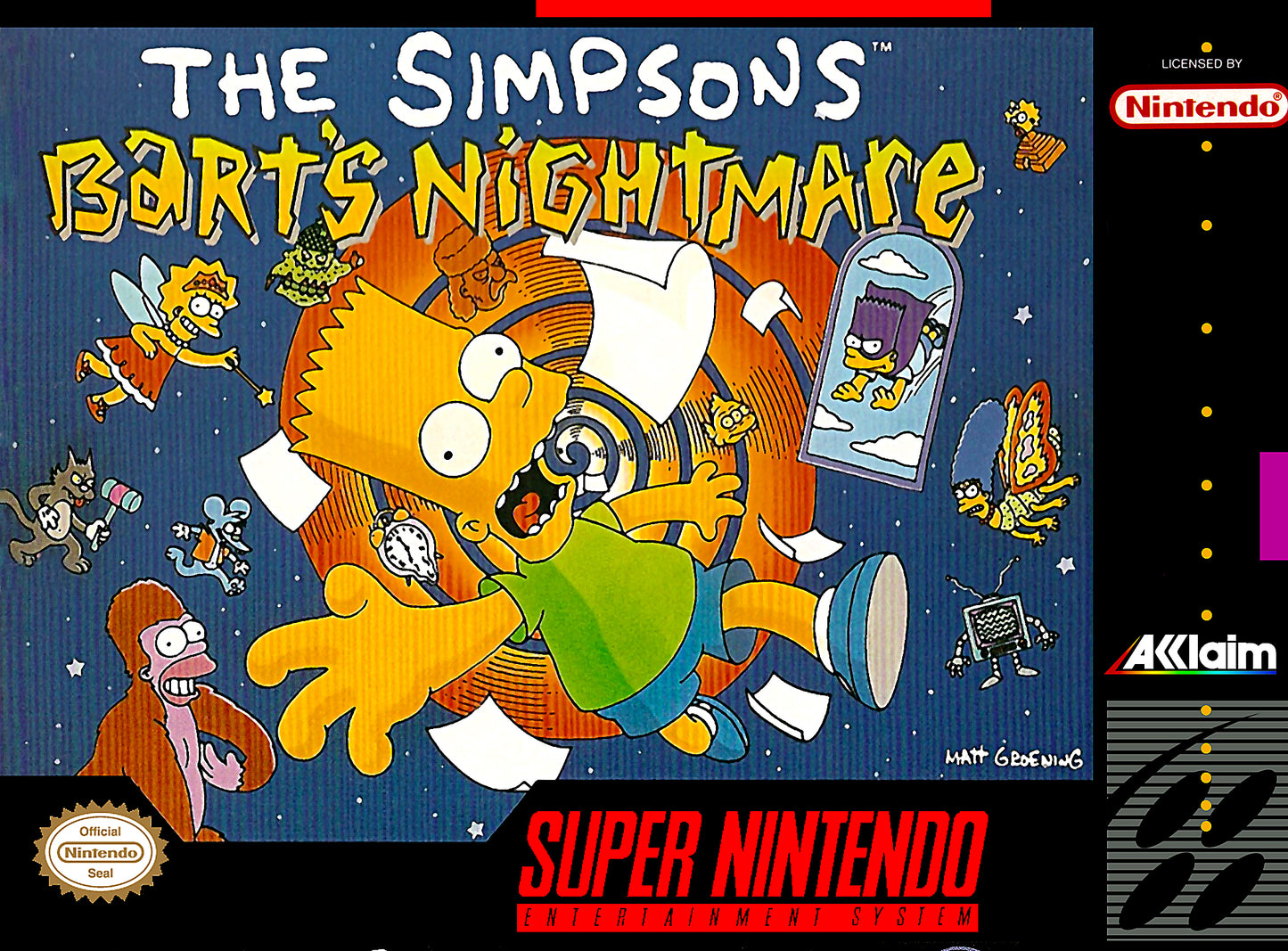 The Simpsons Bart's Nightmare (Loose Cartridge)