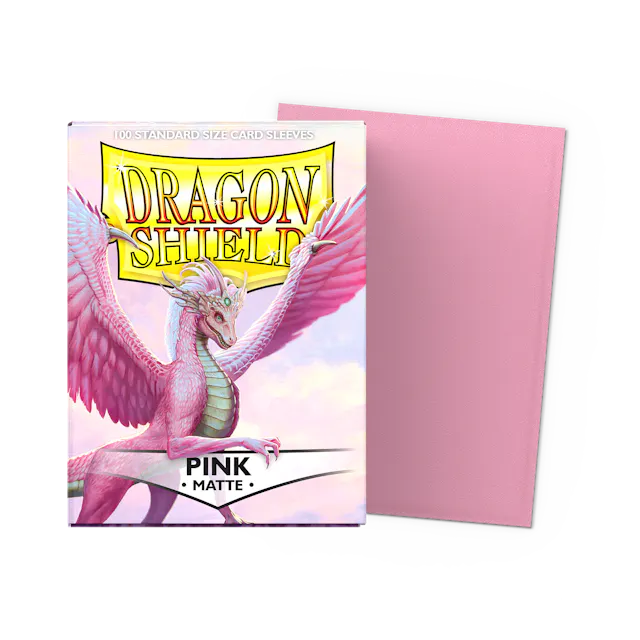 Dragon Shield 100 Count Sleeves * Matte Pink *
