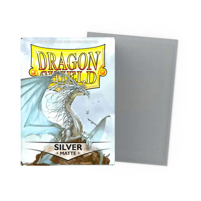 Dragon Shield 100 Count Sleeves * Matte Silver *