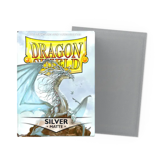 Dragon Shield Sleeves: Standard- Matte Silver (100 ct.)