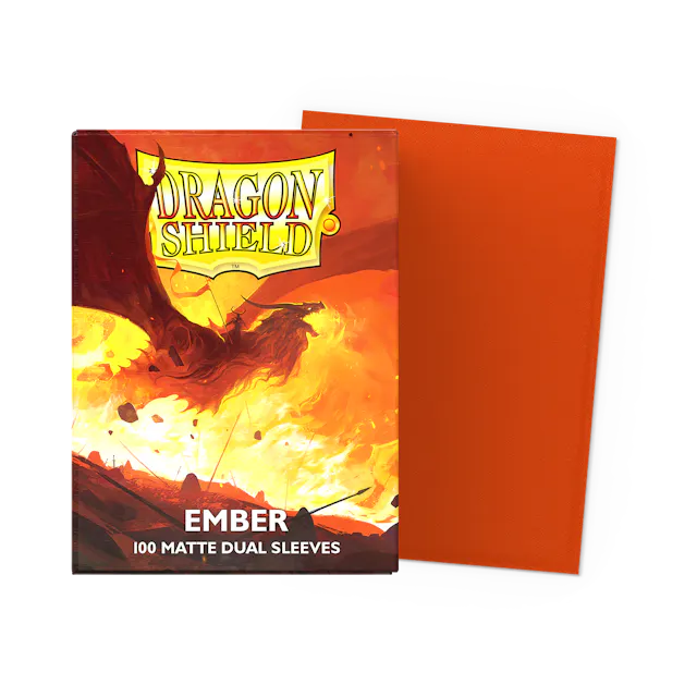 Dragon Shield Sleeves: Standard DUAL- Matte Ember 'Alaric, Revolution Kindler' (100 ct.)
