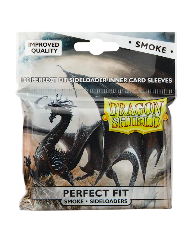 Dragon Shield Sleeves: Perfect Fit Sideloaders- Smoke (100 ct. )
