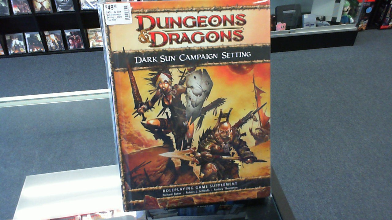 D&D- 4e Dark Sun Campaign Setting- Wotc *no map*