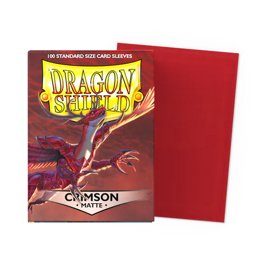 Dragon Shield Sleeves: Standard- Matte Crimson (100 ct.)