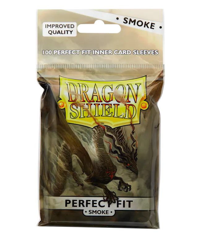 Dragon Shield Sleeves: Perfect Fit Standard- Clear/Smoke (100 ct.)