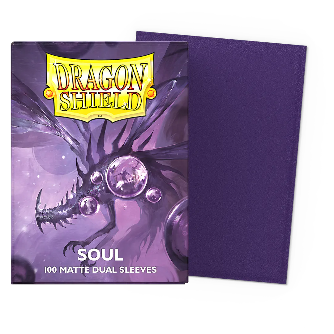 Dragon Shield Sleeves: Standard DUAL- Matte Purple/Soul (100 ct.)