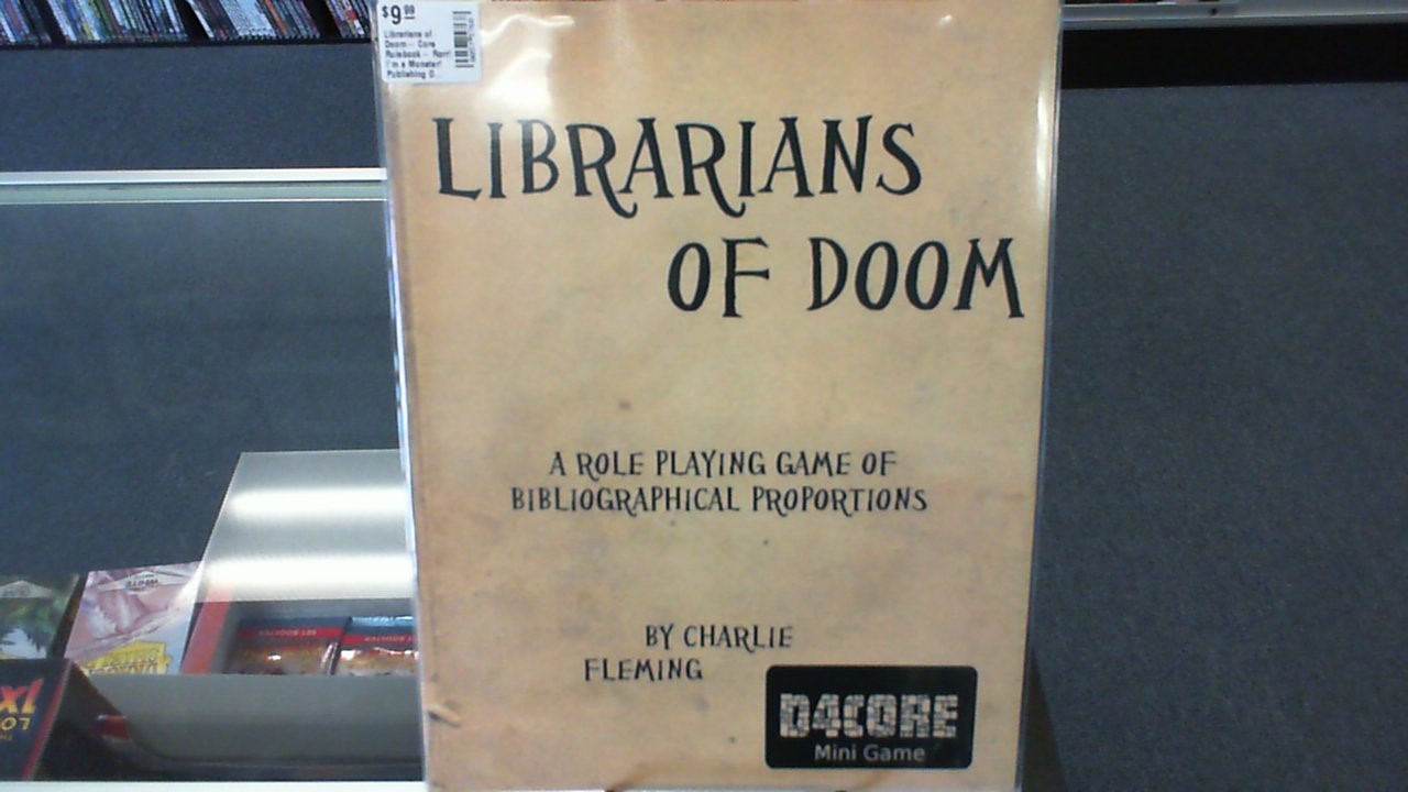 Librarians of Doom- Core Rulebook- Rarr! I'm a Monster! Publishing DTRPG POD