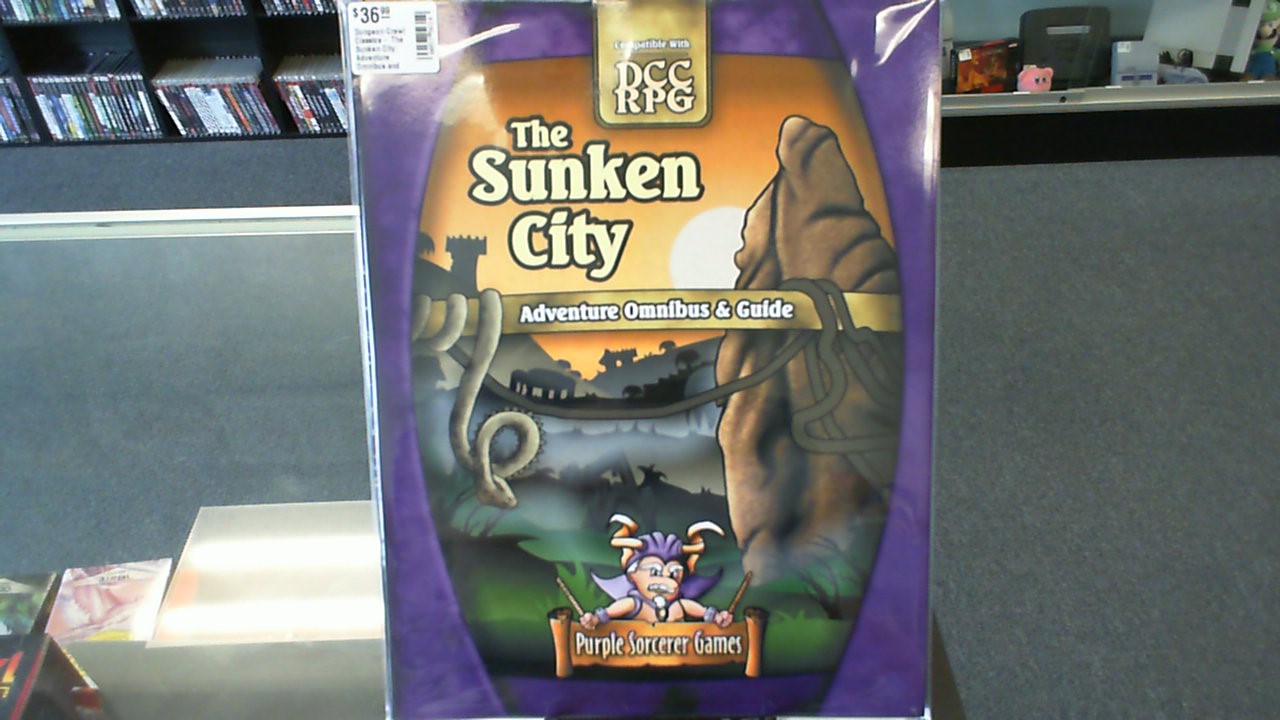 Dungeon Crawl Classics- The Sunken City: Adventure Omnibus and Guide- Purple Sorcerer Games DTRPG POD