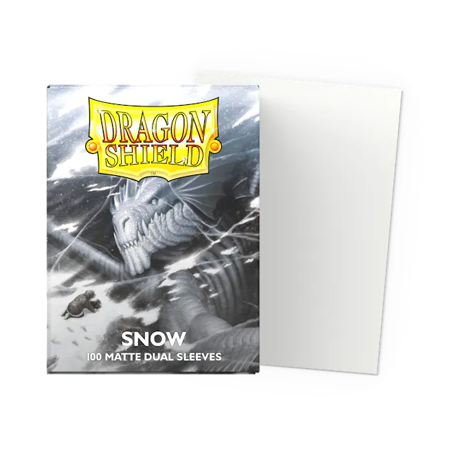 Dragon Shield 100 Count Sleeves * Dual Matte Snow *