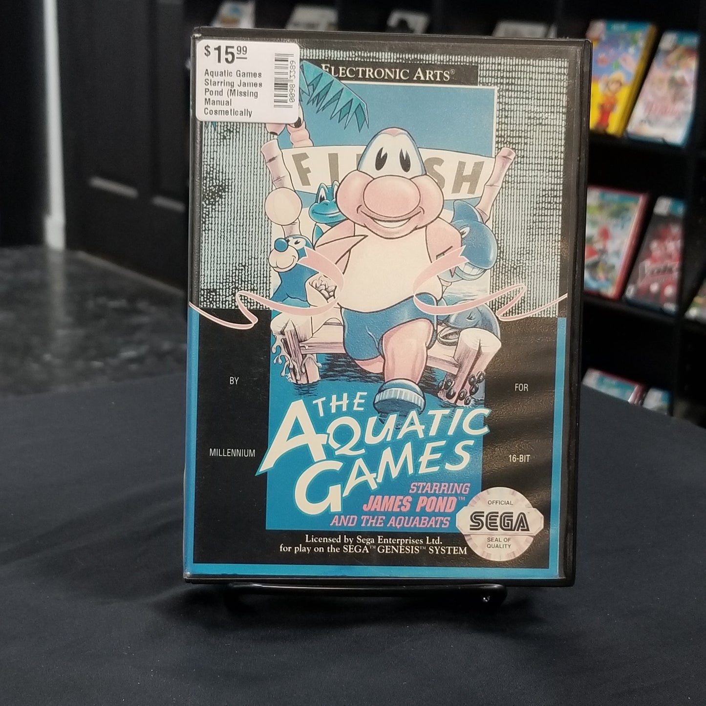 Aquatic Games Starring James Pond (Missing Manual Cosmetically Flawed)