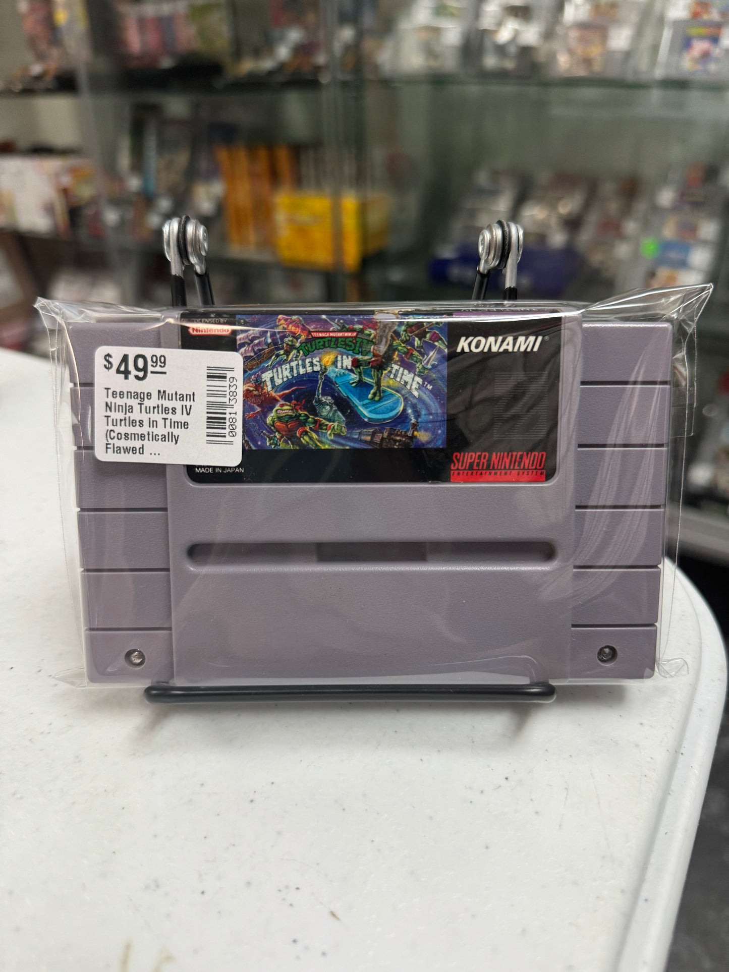 Teenage Mutant Ninja Turtles IV Turtles in Time (Cosmetically Flawed - Loose Cartridge)