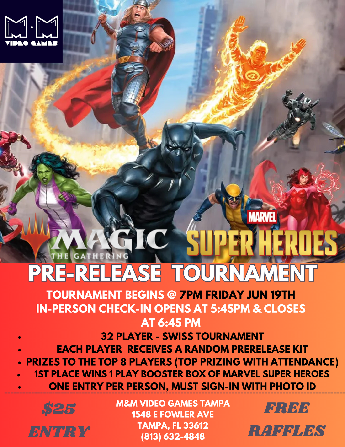 MTG Marvel Super Heroes Pre-Release Events!