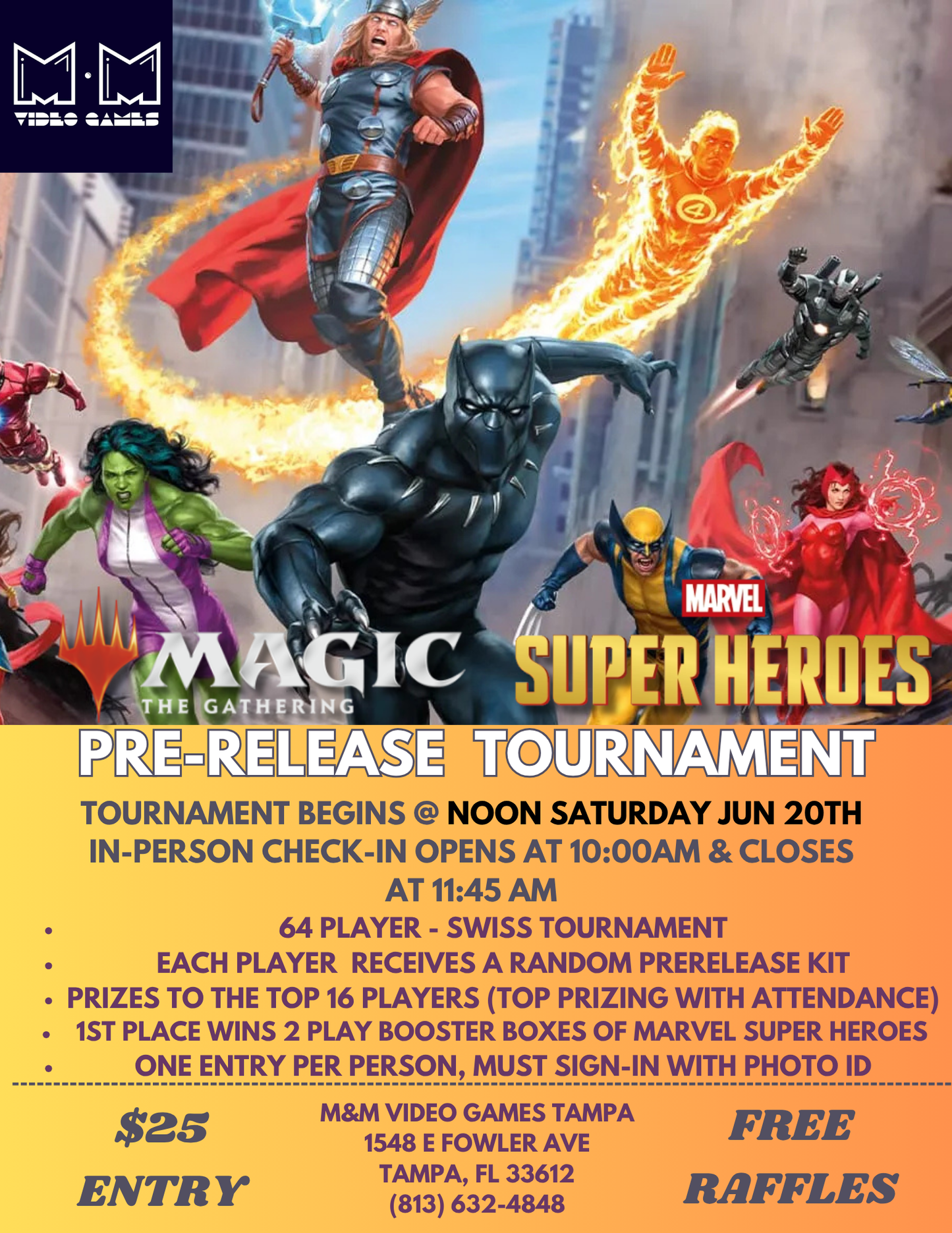 MTG Marvel Super Heroes Pre-Release Events!