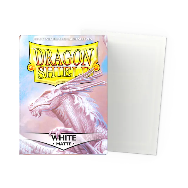 Dragon Shield 100 Count Sleeves * Matte White *