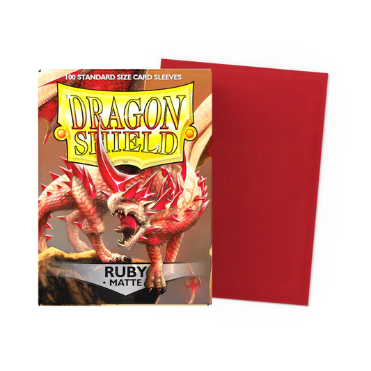 Dragon Shield 100 Count Sleeves * Matte Ruby *