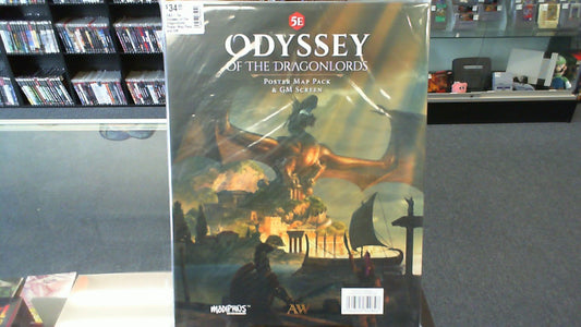 D&D- 5e Odyssey of the Dragonlords: Poster Map Pack and GM Screen- Arcanum Worlds