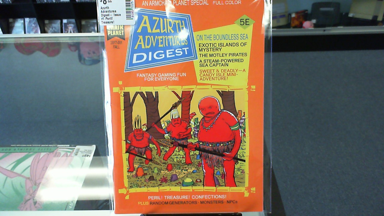 Azurth Adventures Digest- Issue #1 Peril! Treasure! Confections!- Armchair Planet