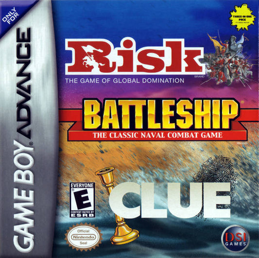 Risk / Battleship / Clue (Loose Cartridge)