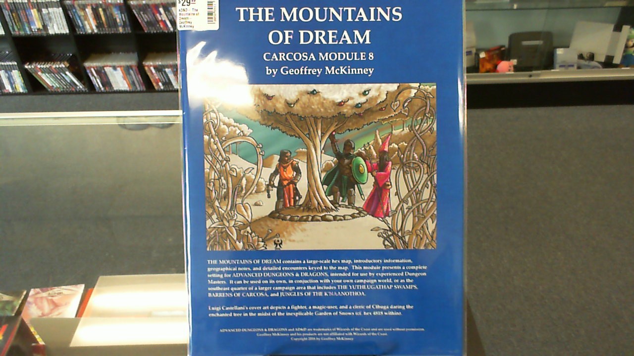 AD&D- The Mountains of Dream- Geoffrey McKinney Publishing