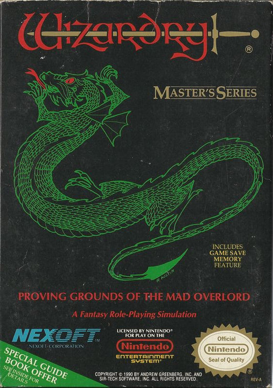 Wizardry: Proving Grounds of the Mad Overlord (Loose Cartridge)