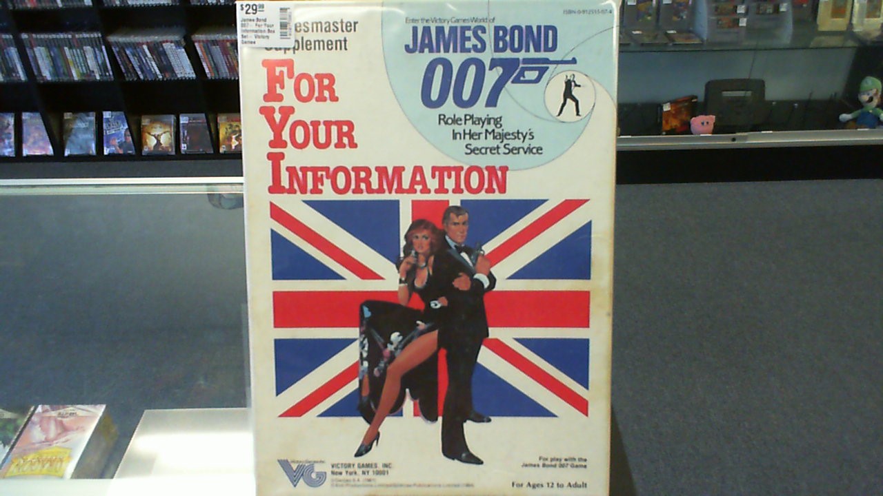 James Bond 007- For Your Information Box Set- Victory Games