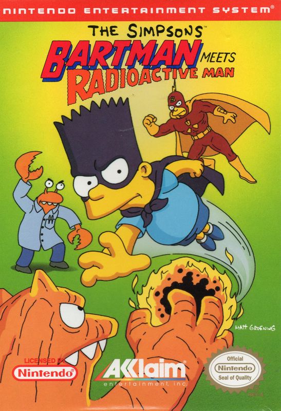 The Simpsons Bartman Meets Radioactive Man (Loose Cartridge)