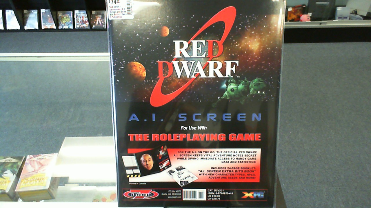 Red Dwarf- Gamemaster A.I. Screen and Extra Bits Book- Deep 7 Publishing