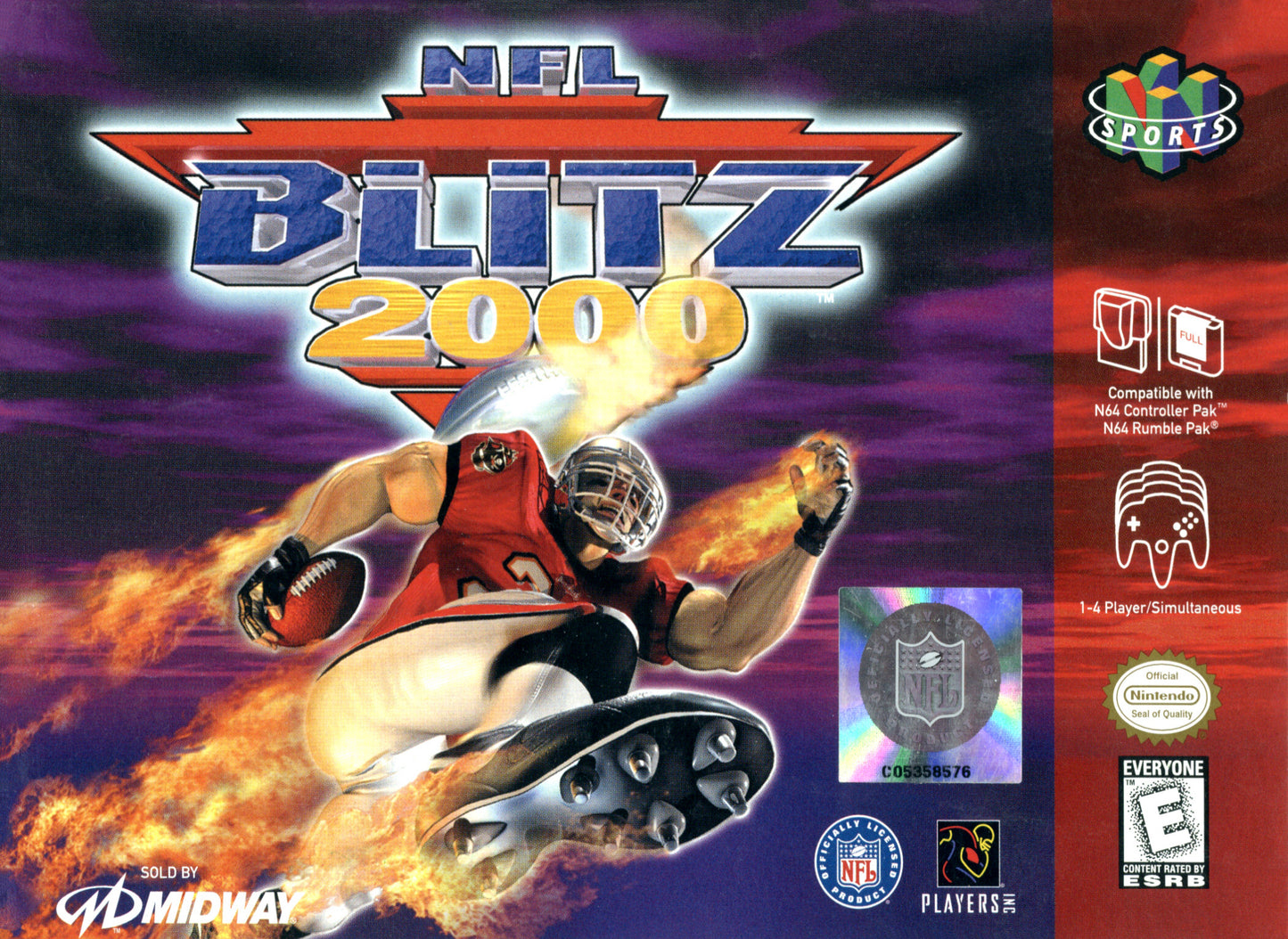 NFL Blitz 2000 (Loose Cartridge)