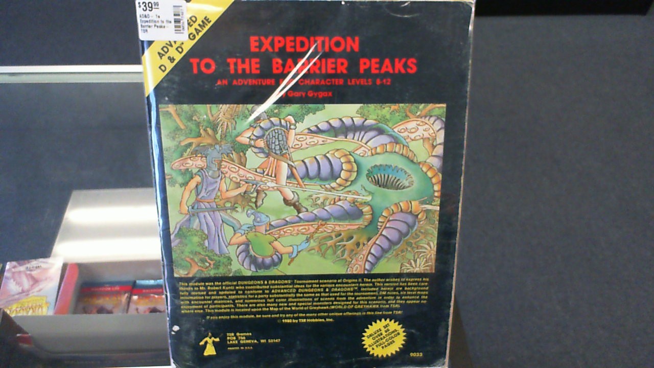 AD&D- 1e Expedition to the Barrier Peaks- TSR