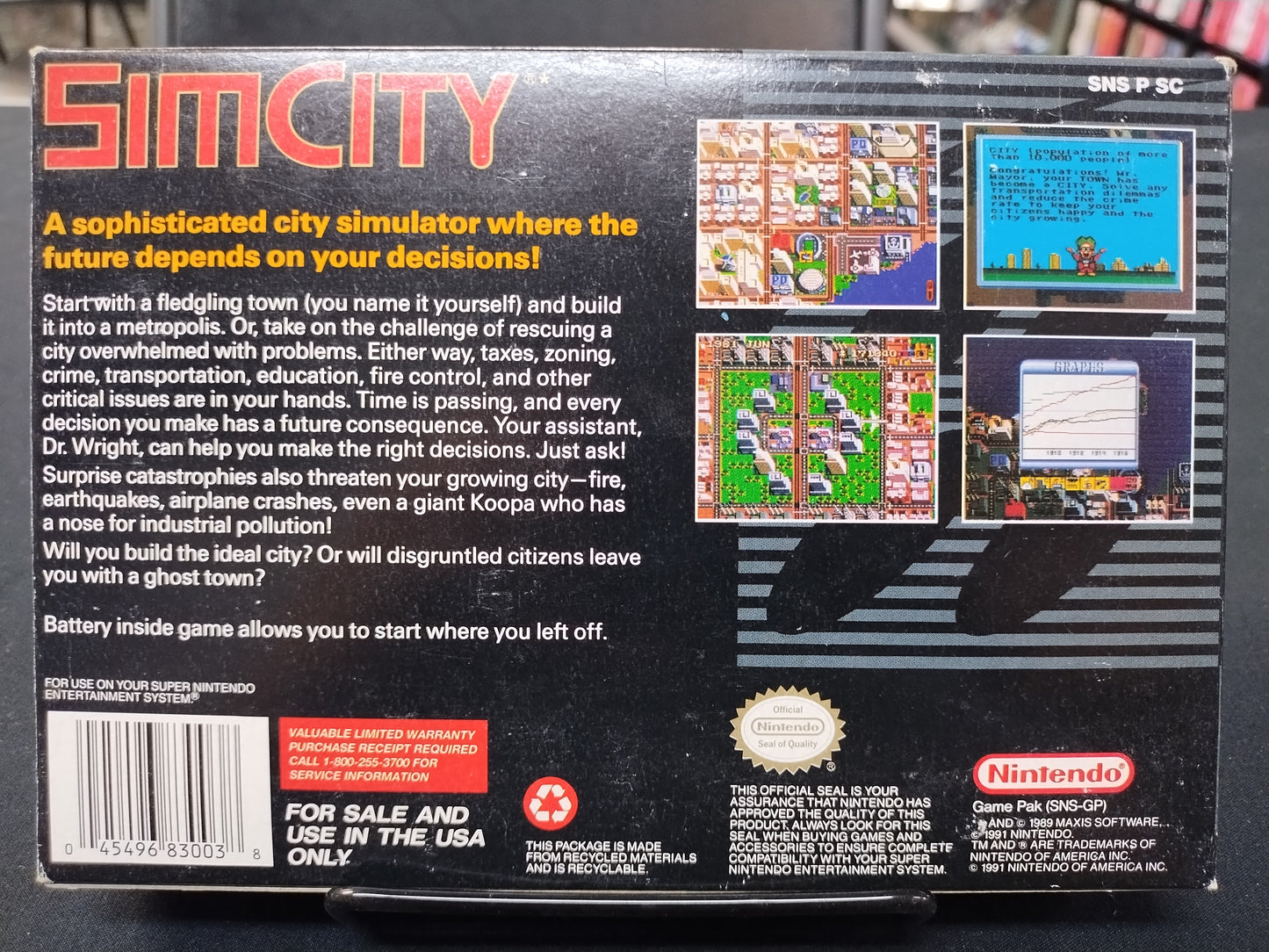 SimCity [Player's Choice] (Complete)