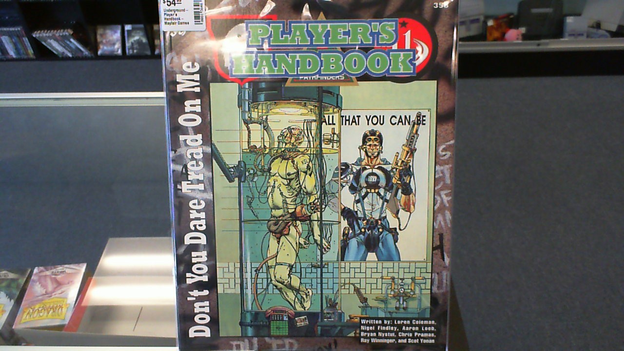 Underground- Player's Handbook- Mayfair Games