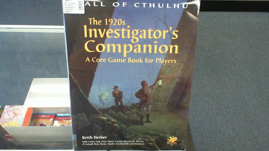 Call of Cthulhu- The 1920's Investigator's Companion- Chaosium