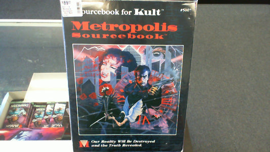Kult- 1e Metropolis Sourcebook *Worn Back Cover/ Corners*- Metropolis Ltd.