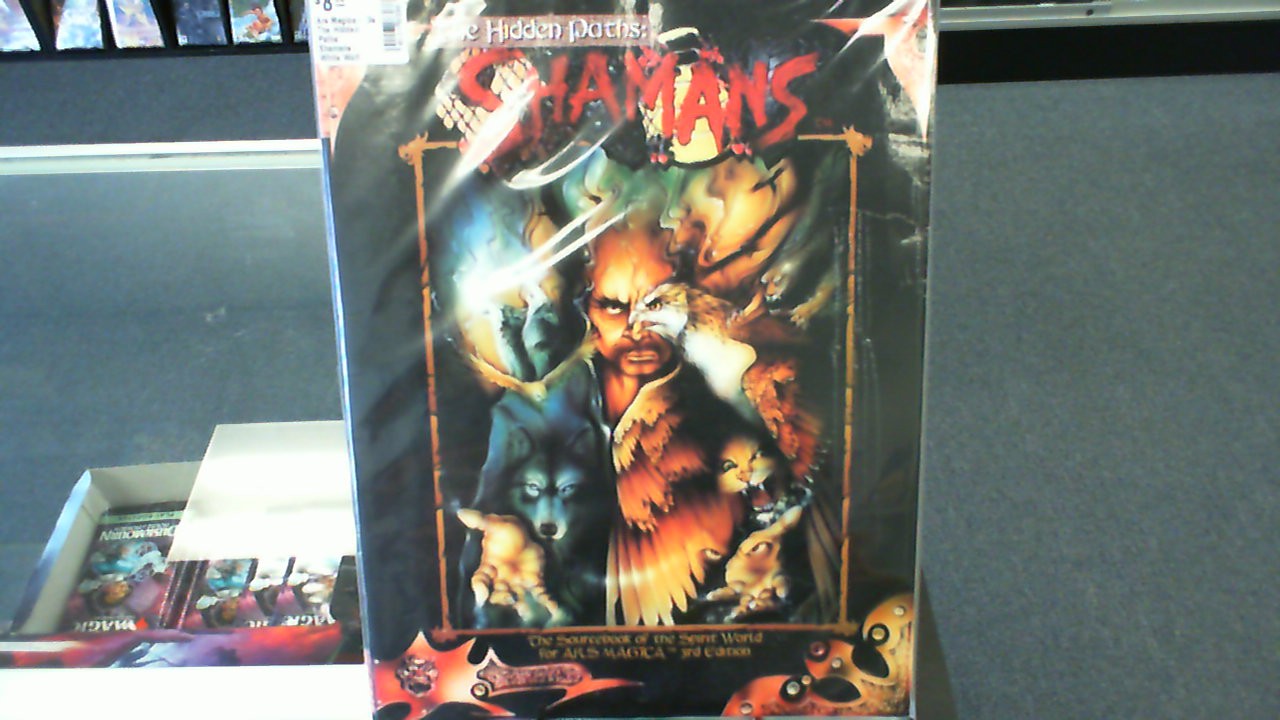 Ars Magica- 3e The Hidden Paths: Shamans- White Wolf *Heavy Water Damage*