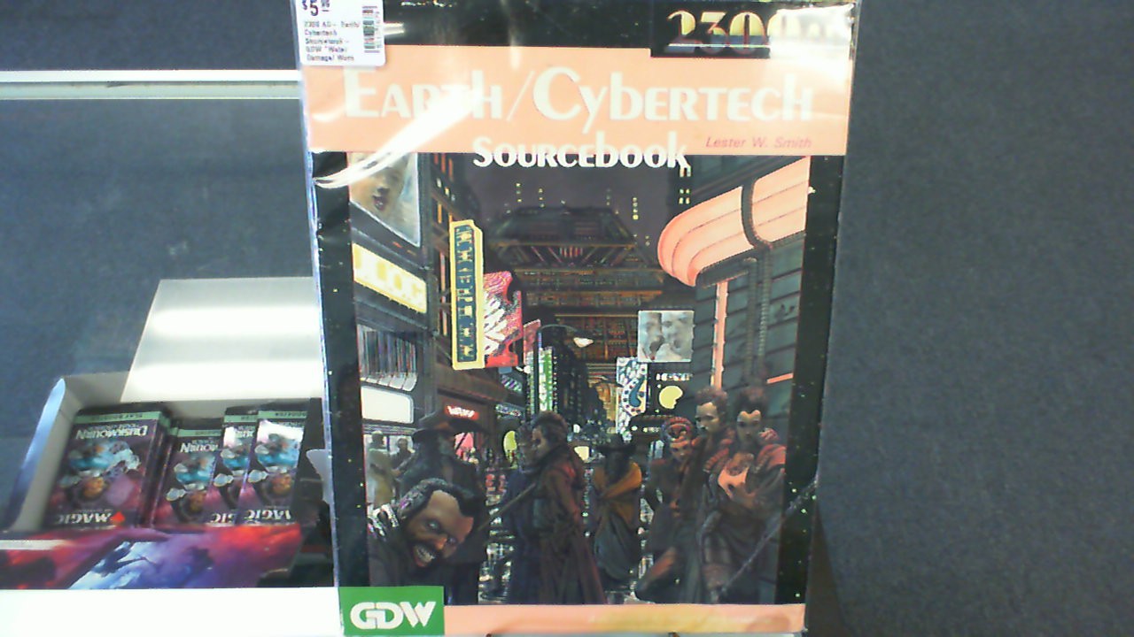 2300 AD- Earth/ Cybertech Sourcebook- GDW *Water Damage/ Worn Condition*