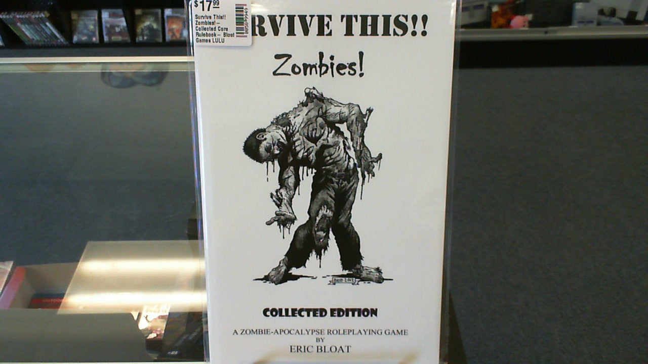 Survive This!! Zombies!- Collected Core Rulebook- Bloat Games LULU POD