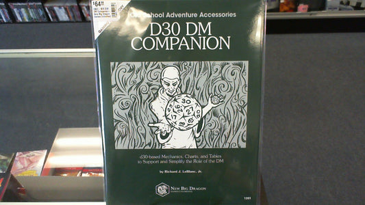 D&D- B/X D30 DM Companion- New Big Dragon Games Unlimited