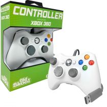 XBOX 360 Wired Controller - White (New)