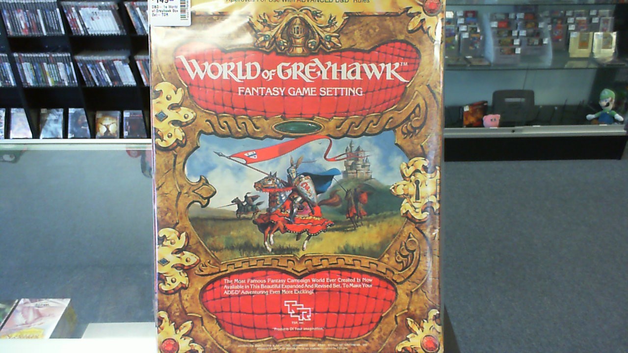 D&D- 1e World of Greyhawk Box Set *Dented Box Halves*- TSR