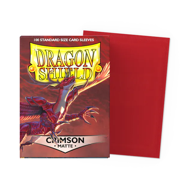 Dragon Shield 100 Count Sleeves * Matte Crimson *