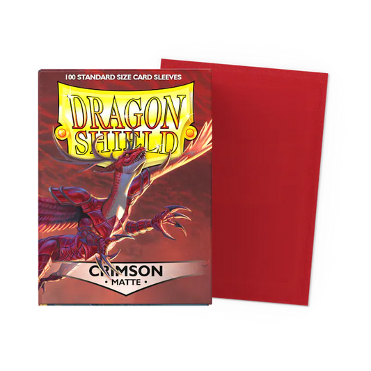 Dragon Shield 100 Count Sleeves * Matte Crimson *