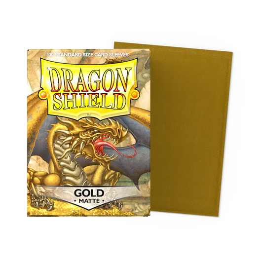 Dragon Shield 100 Count Sleeves * Matte Gold *