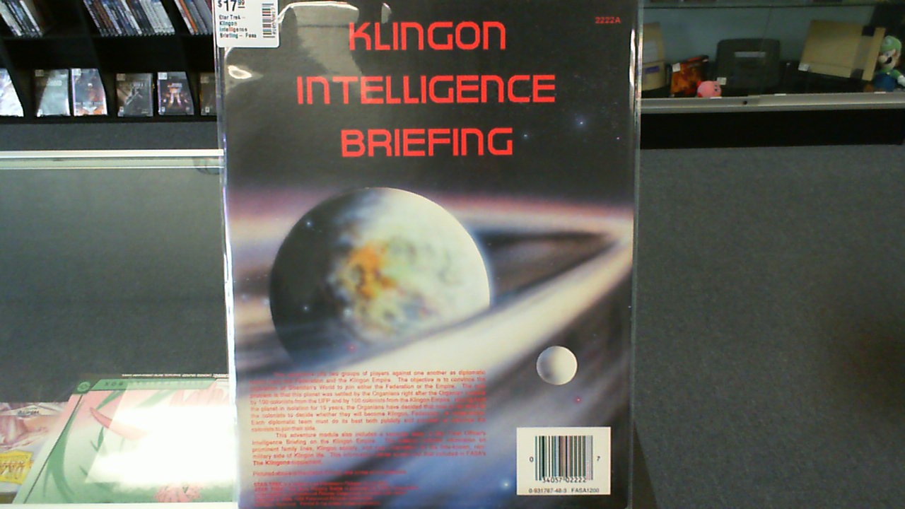 Star Trek- Klingon Intelligence Briefing- Fasa