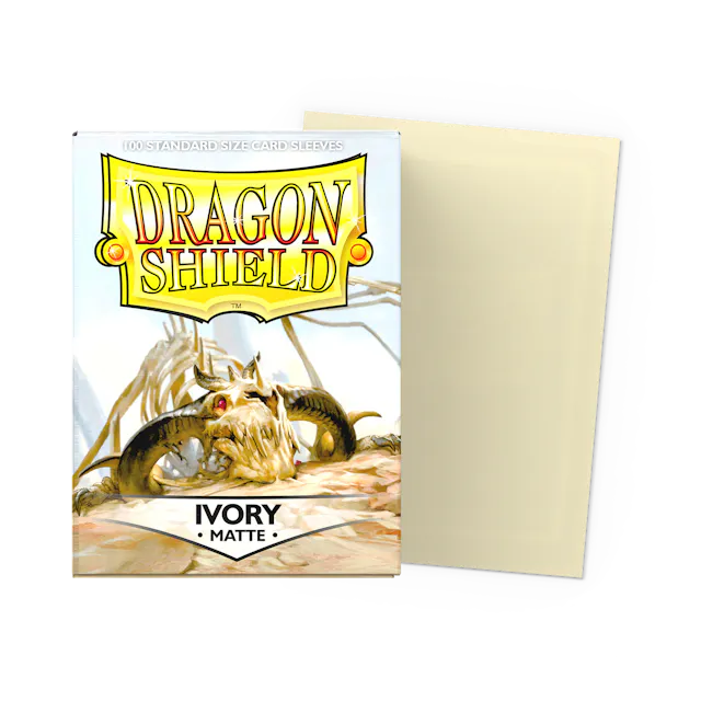 Dragon Shield 100 Count Sleeves * Matte Ivory *