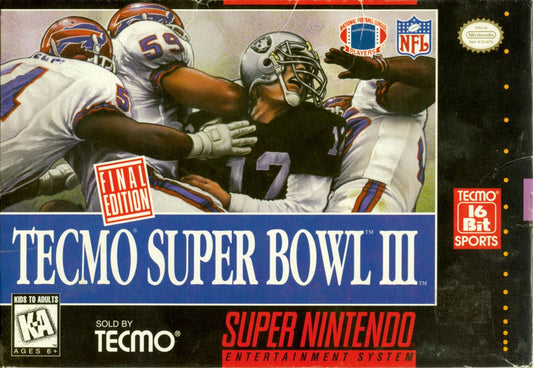 Tecmo Super Bowl III (Loose Cartridge)