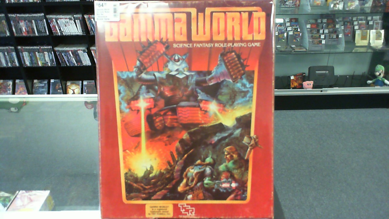 Gamma World- 2e Core Rules Box Set *Adventure Booklet Spine Damage/No Dice*- TSR