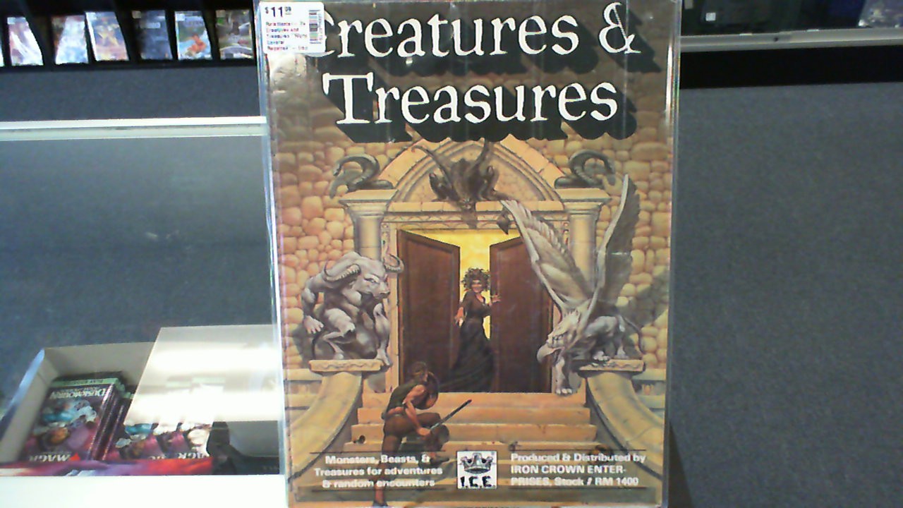 Rolemaster- 2e Creatures and Treasures *Worn Covers/ Repaired*- Iron Crown Enterprises