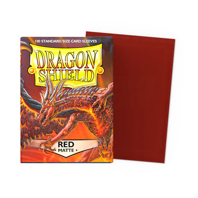 Dragon Shield 100 Count Sleeves * Matte Red *